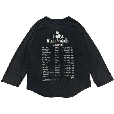 画像2: DAIRIKU ("THE WINTER SEAGULS" TOUR RAGLAN TEE) SUNBURN BLACK