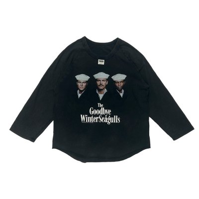 画像1: DAIRIKU ("THE WINTER SEAGULS" TOUR RAGLAN TEE) SUNBURN BLACK