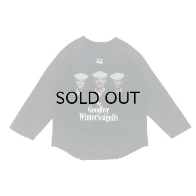 画像1: DAIRIKU ("THE WINTER SEAGULS" TOUR RAGLAN TEE) SUNBURN BLACK