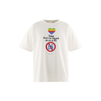 画像1: SAINT Mxxxxxx (SS T-SHIRT_don't) WHITE