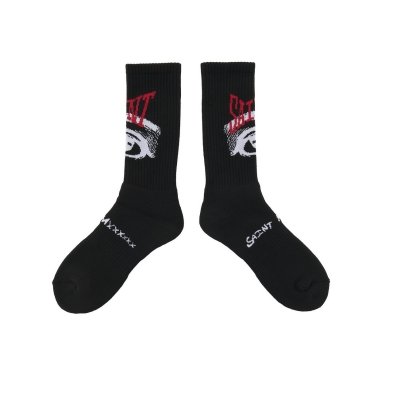 画像1: SAINT Mxxxxxx (SOCKS_EYE) BLACK