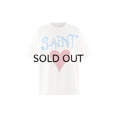 画像1: SAINT Mxxxxxx (SS T-SHIRT_DEEP) WHITE