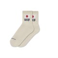 BLACK EYE PATCH (JAPAN FLAG SHORT SOCKS) IVORY
