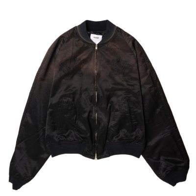 画像1: doublet (THRREADLESS AIR EMBROIDERY SOUVENIR JACKET) BLACK