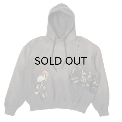 画像1: doublet (TROMPE L'ONEIL EMBROIDERY HOODIE) BLACK