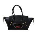 doublet (LAUGHING EMOJI LEATHER BAG) BLACK