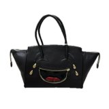 doublet (LAUGHING EMOJI LEATHER BAG) BLACK