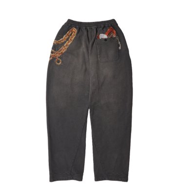 画像2: doublet (TROMPE L'ONEIL EMBROIDERY SWEATPANTS) BLACK
