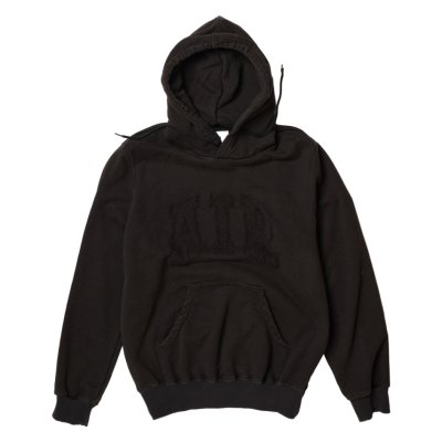 画像1: doublet (THRREADLESS AIR EMBROIDERY HOODIE) BLACK
