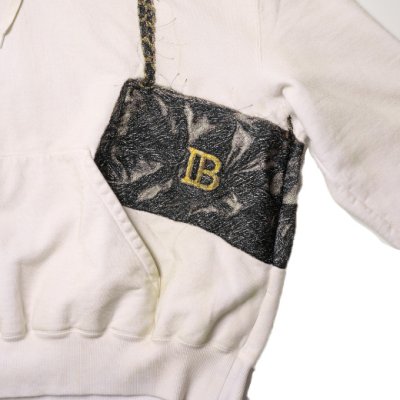 画像3: doublet (TROMPE L'ONEIL EMBROIDERY HOODIE) WHITE