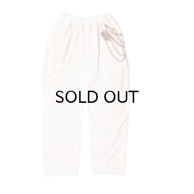 画像1: doublet (TROMPE L'ONEIL EMBROIDERY SWEATPANTS) WHITE