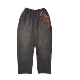 doublet (TROMPE L'ONEIL EMBROIDERY SWEATPANTS) BLACK