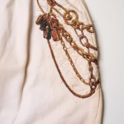 画像3: doublet (TROMPE L'ONEIL EMBROIDERY SWEATPANTS) WHITE