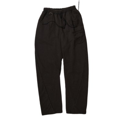 画像1: doublet (THRREADLESS AIR EMBROIDERY SWEATPANTS) BLACK