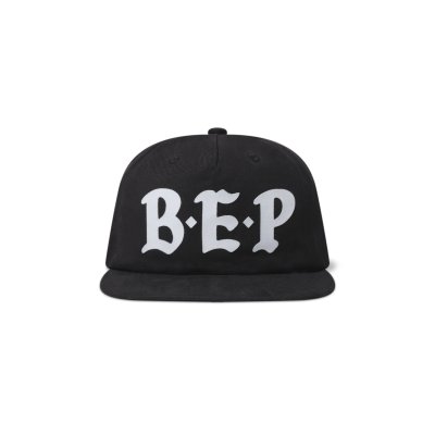 画像1: BLACK EYE PATCH (HEATED INITIALS CAP) BLACK