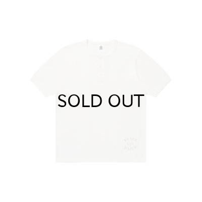 画像1: BLACK EYE PATCH (OE COLLEGE HENLEY TEE) OFF WHITE