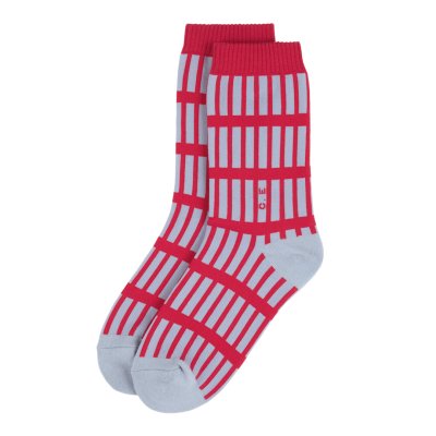 画像1: C.E (STRUCTURE SOCKS) RED