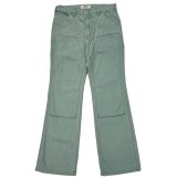 DAIRIKU ("FLARE" VINTAGE WASH PAINTER CHINO PANTS) MINT GREEN