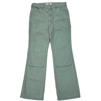 画像1: DAIRIKU ("FLARE" VINTAGE WASH PAINTER CHINO PANTS) MINT GREEN