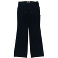 DAIRIKU ("FLARE" VINTAGE WASH PAINTER CHINO PANTS) BLACK