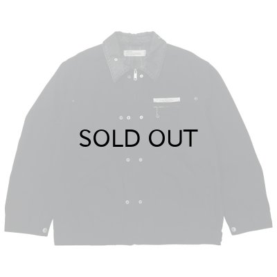 画像1: DAIRIKU ("DAIRIKU WORK WEAR" VINTAGE WASH JACKET) BLACK