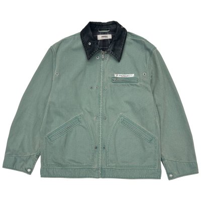 画像1: DAIRIKU ("DAIRIKU WORK WEAR" VINTAGE WASH JACKET) MINT GREEN