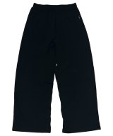 DAIRIKU (SILK-COTTON WIDE SWEAT PANTS) BLACK