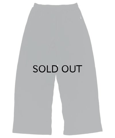 画像1: DAIRIKU (SILK-COTTON WIDE SWEAT PANTS) BLACK