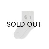 BLACK EYE PATCH (DOLLAR SIGN SHORT SOCKS) H.GRAY