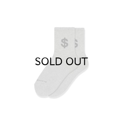 画像1: BLACK EYE PATCH (DOLLAR SIGN SHORT SOCKS) H.GRAY