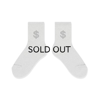 画像2: BLACK EYE PATCH (DOLLAR SIGN SHORT SOCKS) H.GRAY
