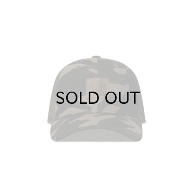 画像1: BLACK EYE PATCH (LEATHER PATCHED MESH CAP) D.CAMO
