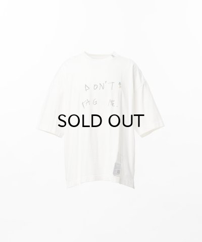 画像1: Maison MIHARA YASUHIRO (Don't Tag Me. Printed T-shirt) WHITE