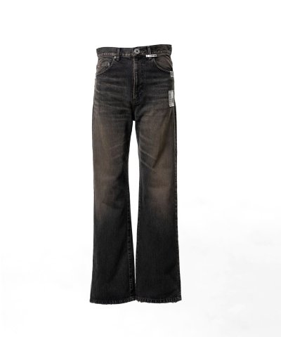 画像1: Maison MIHARA YASUHIRO (Flared Denim Pants) BLACK