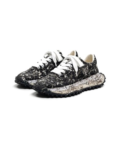 画像1: Maison MIHARA YASUHIRO ("LARRY" SPUTTERING LOW-TOP SNEAKERS) BLACK