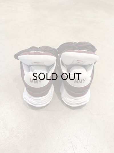 画像4: Maison MIHARA YASUHIRO ("WAYNE" PUFFER PATTERNED LACE LOW-TOP SNEAKERS) BORDEAUX