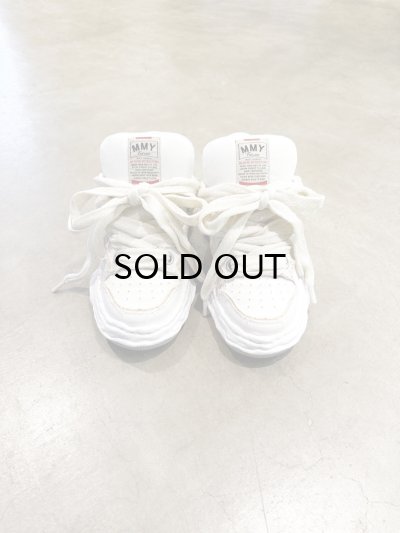 画像2: Maison MIHARA YASUHIRO ("WAYNE" PUFFER PATTERNED LACE LOW-TOP SNEAKERS) WHITE
