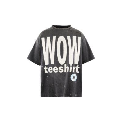 画像1: SAINT Mxxxxxx (SS T-SHIRT_WOW) BLACK