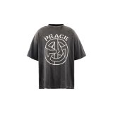SAINT Mxxxxxx (BKM_SS T-SHIRT_PEACE) BLACK