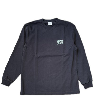 画像2: WACKO MARIA (WASHED HEAVY WEIGHT LONG SLEEVE T-SHIRT) BLACK