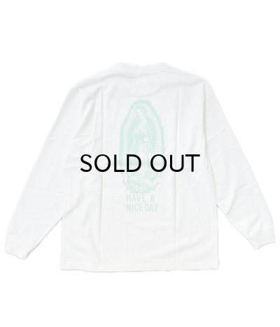 画像1: WACKO MARIA (WASHED HEAVY WEIGHT LONG SLEEVE T-SHIRT) WHITE