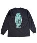 画像1: WACKO MARIA (WASHED HEAVY WEIGHT LONG SLEEVE T-SHIRT) BLACK (1)
