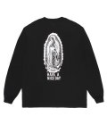 WACKO MARIA (WASHED HEAVY WEIGHT LONG SLEEVE T-SHIRT) BLACK