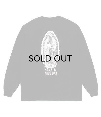 画像1: WACKO MARIA (WASHED HEAVY WEIGHT LONG SLEEVE T-SHIRT) BLACK