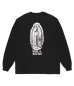 画像1: WACKO MARIA (WASHED HEAVY WEIGHT LONG SLEEVE T-SHIRT) BLACK (1)