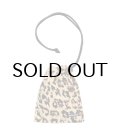 WACKO MARIA (LEOPARD DRAWSTRING BAG) BEIGE