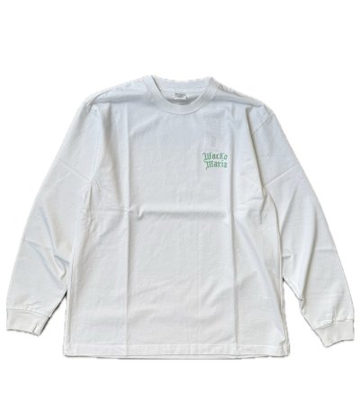 画像2: WACKO MARIA (WASHED HEAVY WEIGHT LONG SLEEVE T-SHIRT) WHITE