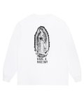 WACKO MARIA (WASHED HEAVY WEIGHT LONG SLEEVE T-SHIRT) WHITE