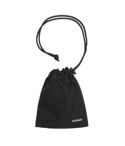 画像1: WACKO MARIA (DRAWSTRING BAG) BLACK