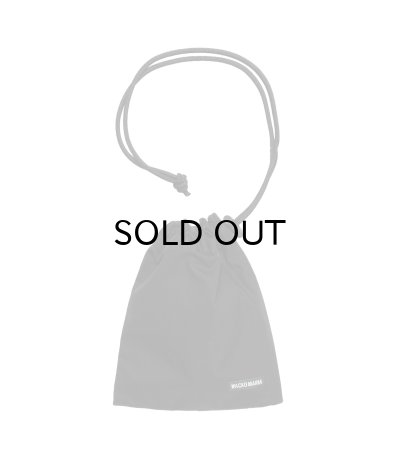 画像1: WACKO MARIA (DRAWSTRING BAG) BLACK
